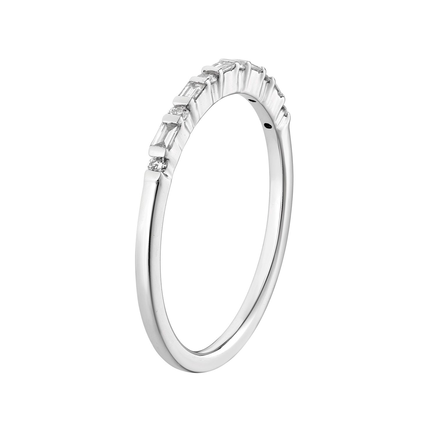 14K White Gold Lab Grown Diamond Wedding Band MZ7347