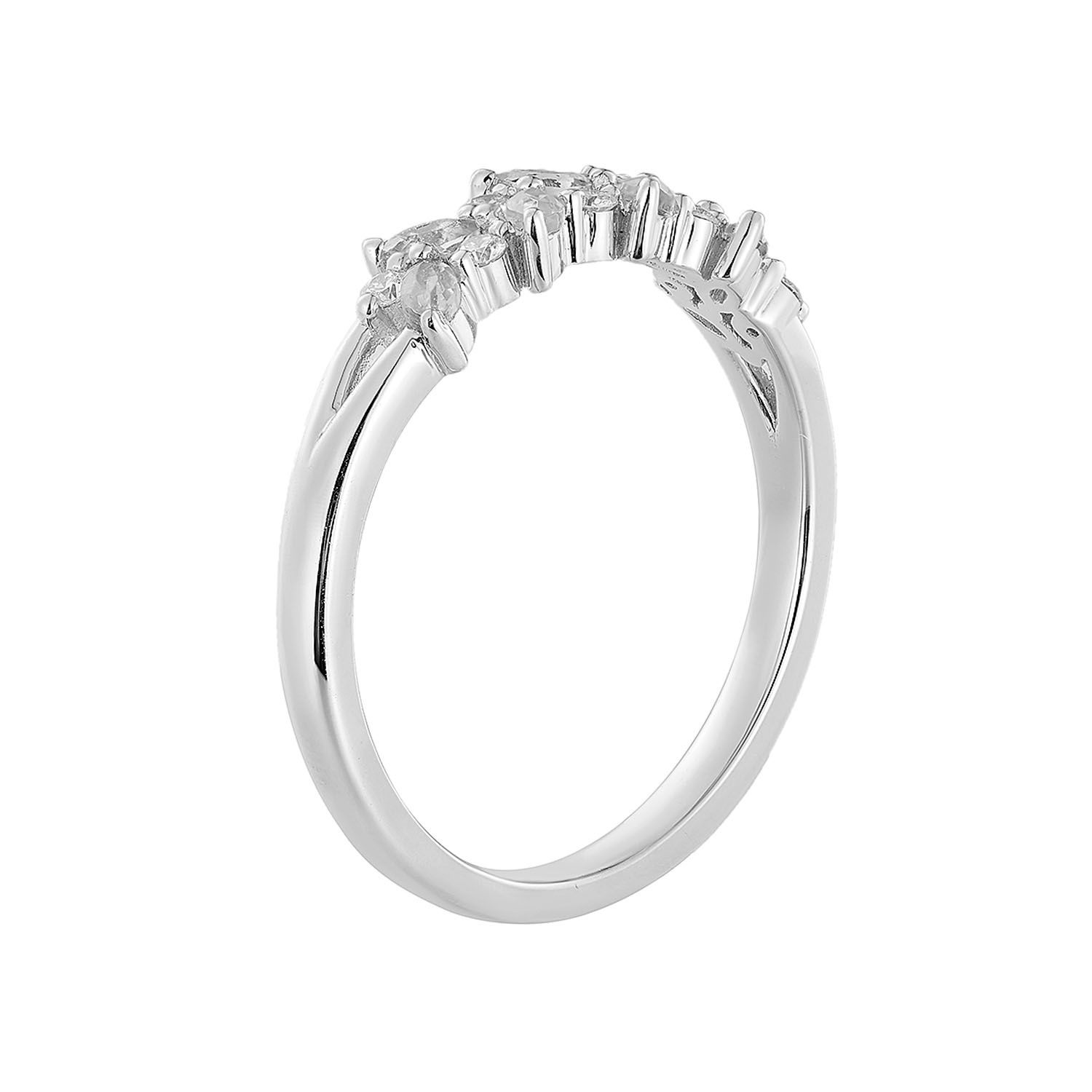 14K White Gold Lab Grown Diamond Wedding Band MZ5033-1