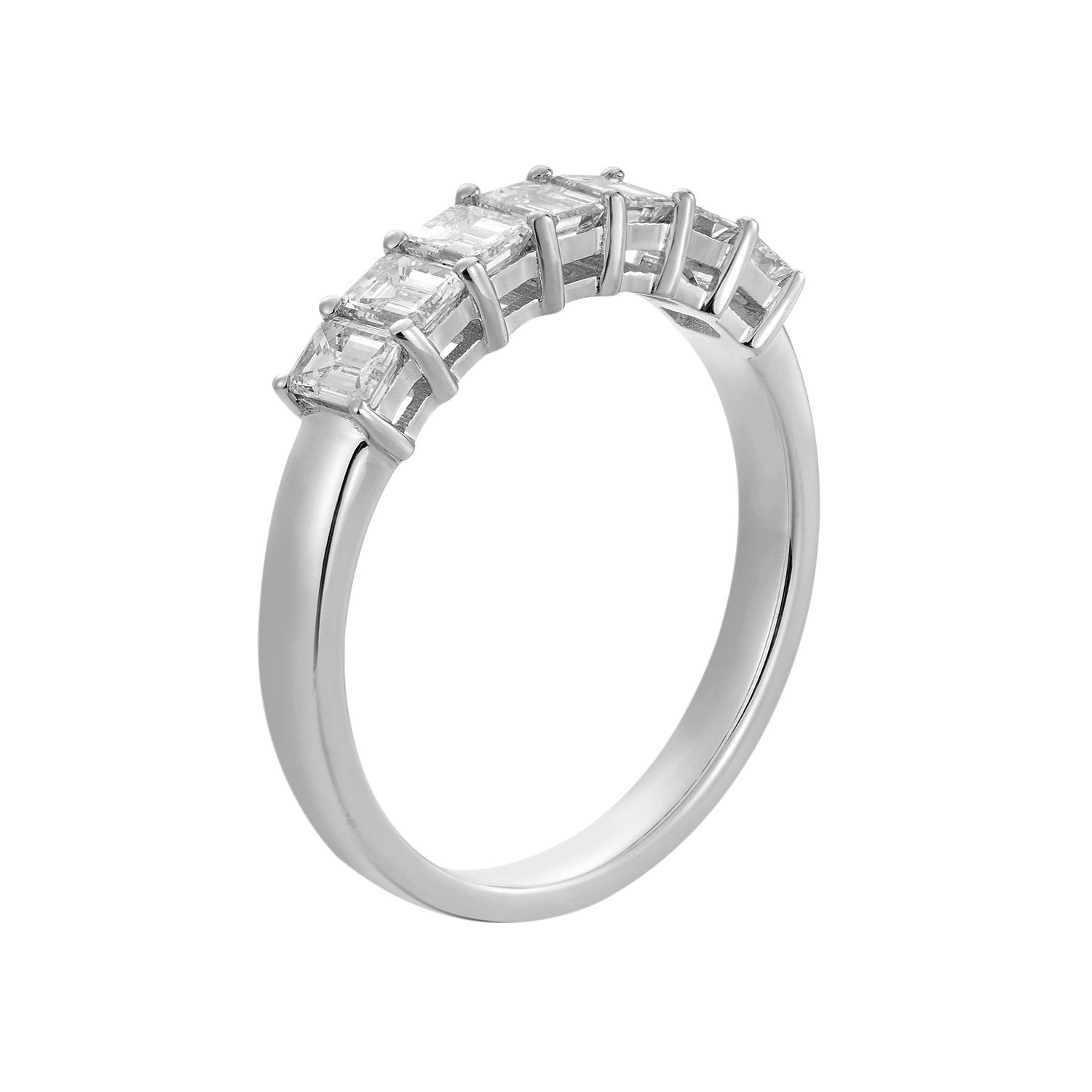14K White Gold Natural Diamond Wedding Band MZ6686