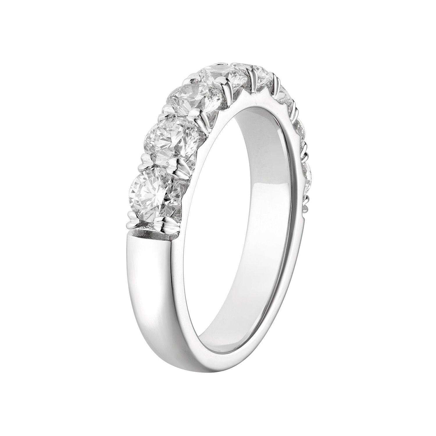 14K White Gold Lab Grown Diamond Wedding Band MZ6706