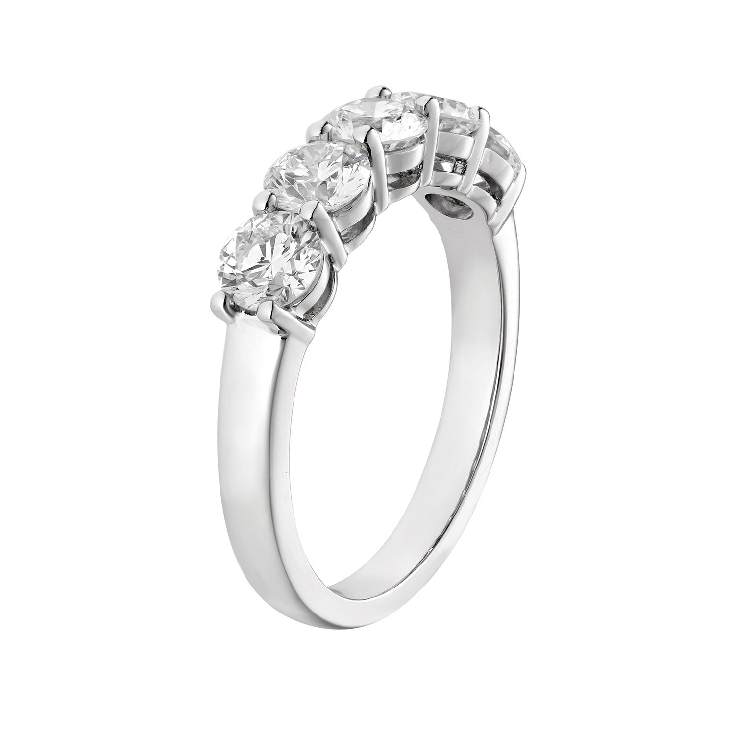 14K White Gold Lab Grown Diamond Wedding Band MZ6716