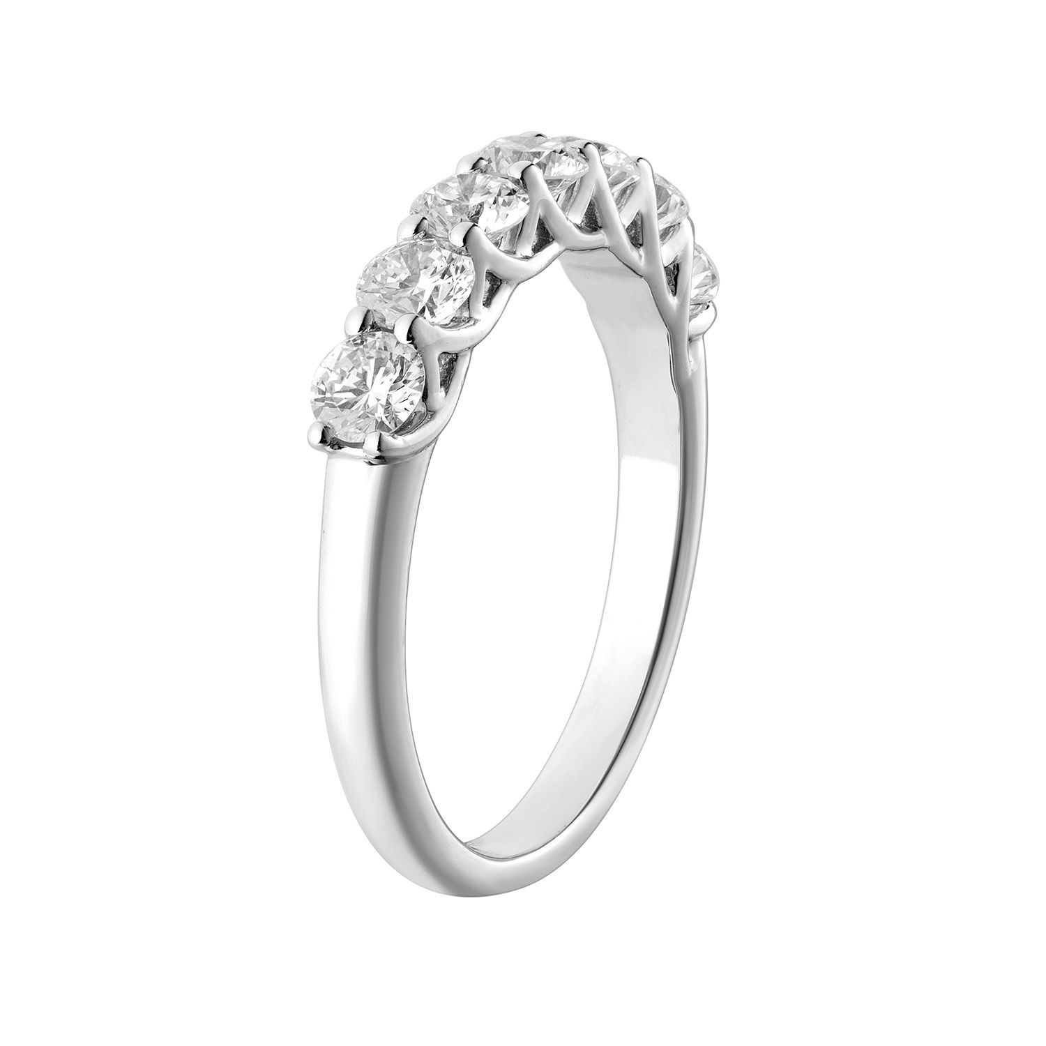 14K White Gold Lab Grown Diamond Wedding Band MZ6722