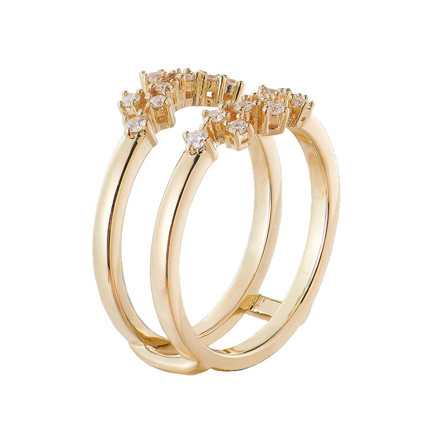 14K Yellow Gold Natural Diamond Enhancer Ring MZ5059