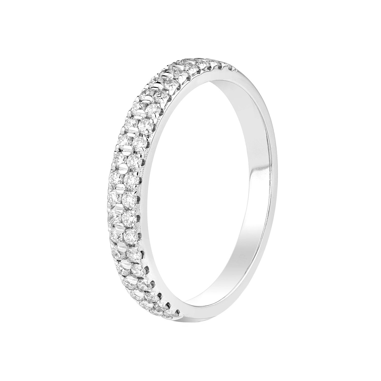 14K White/Yellow Gold Natural Diamond Wedding Band MZ6130