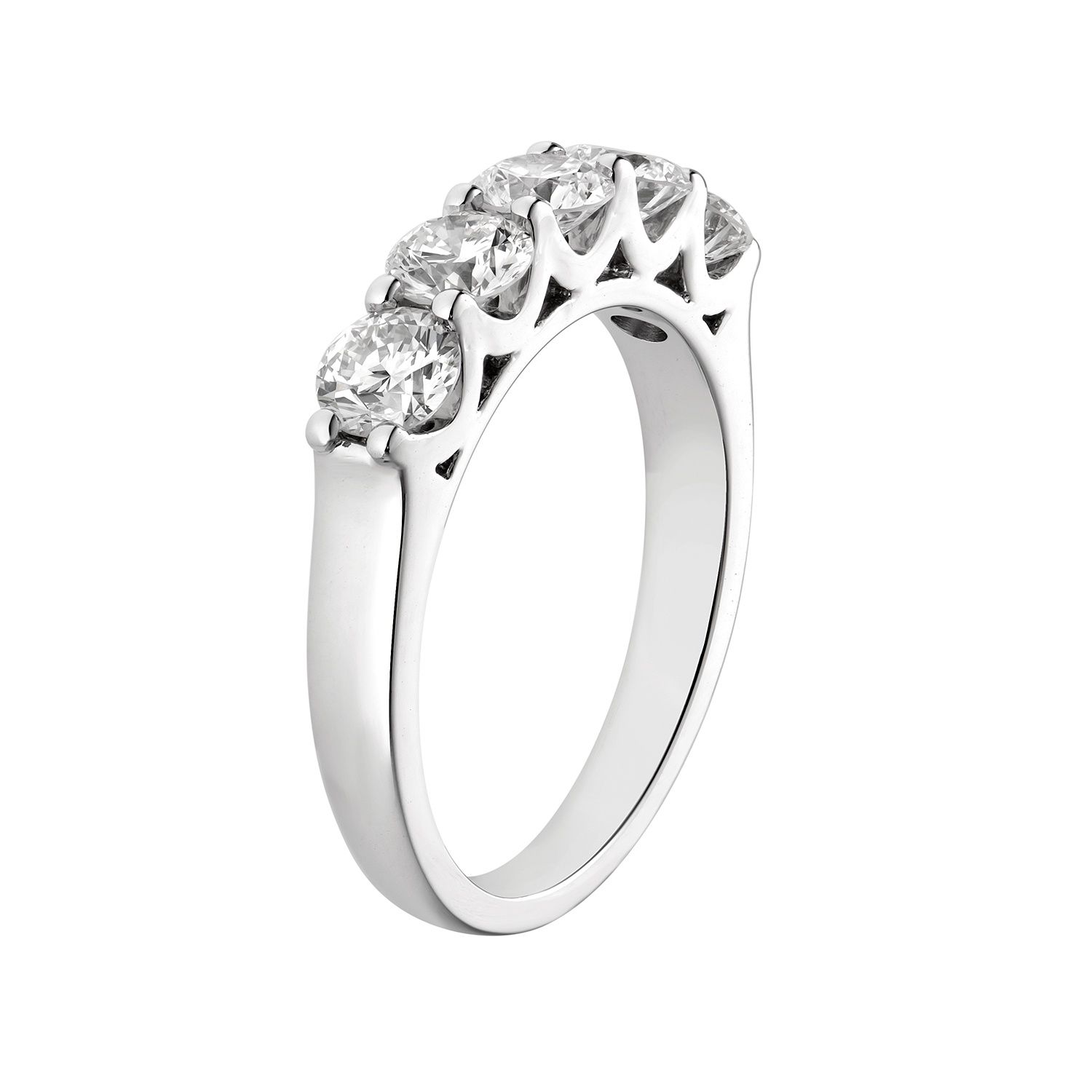 14K White Gold Lab Grown Diamond Wedding Band MZ7321