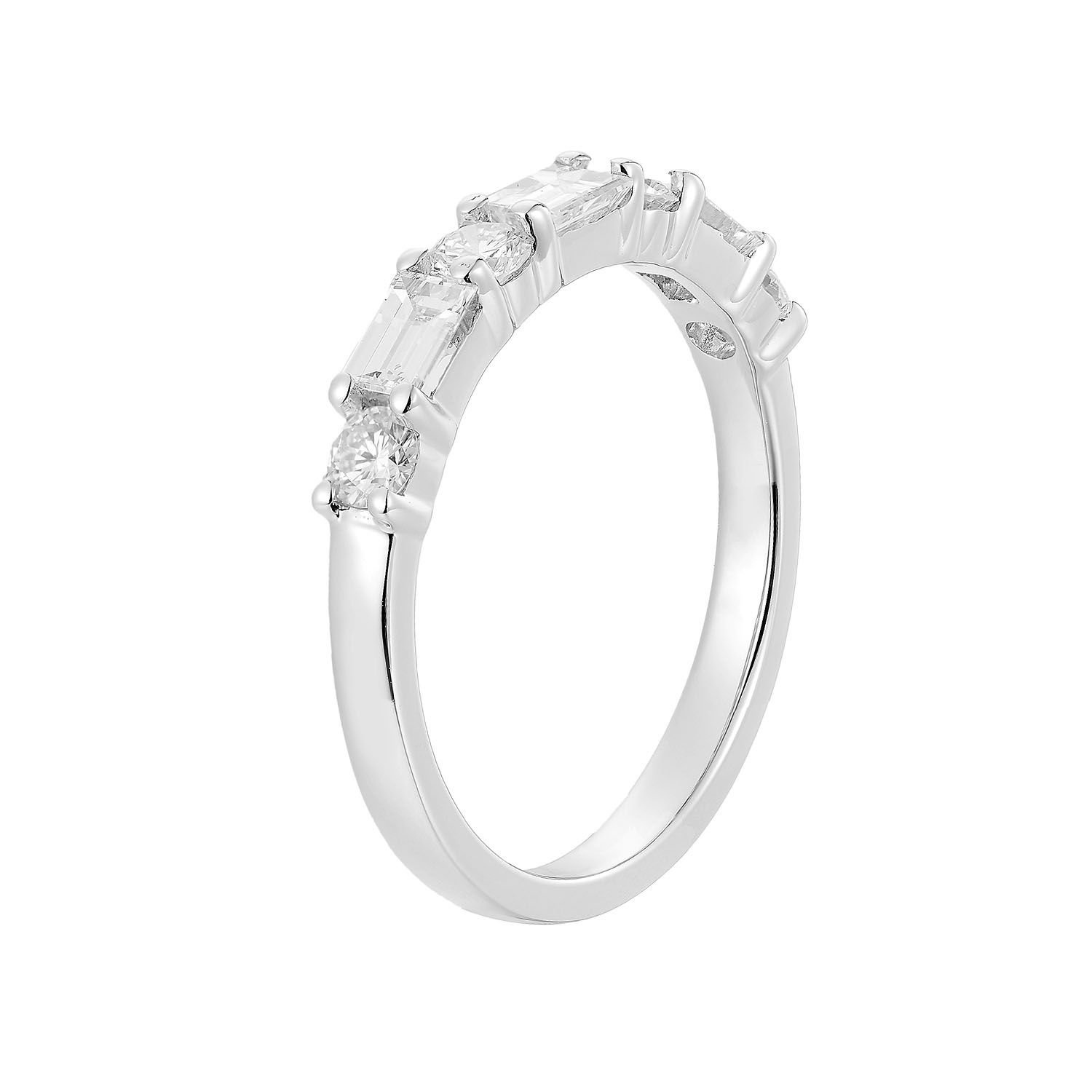 14K White Gold Lab Grown Diamond Wedding Band MZ7832