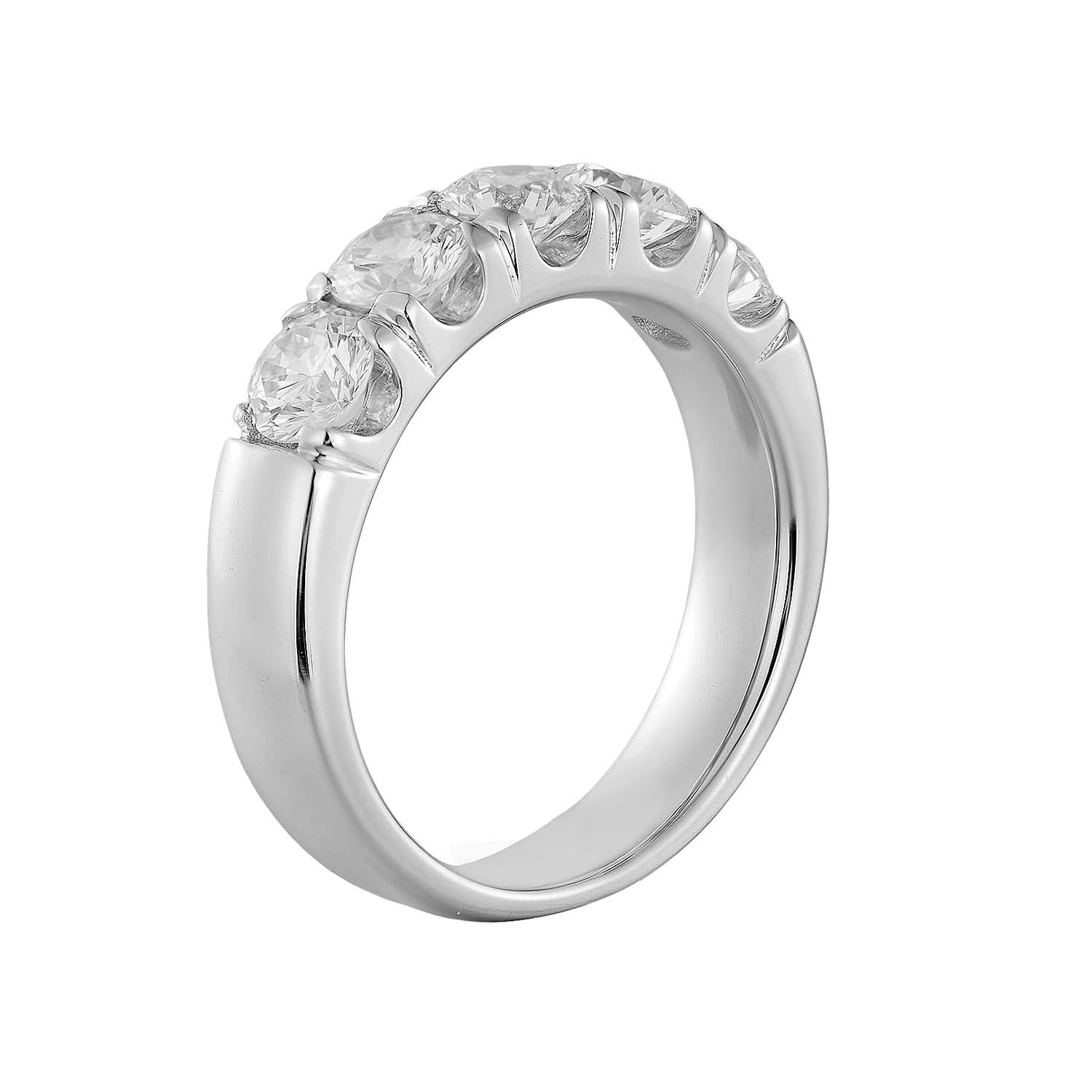 14K White Gold Lab Grown Diamond Wedding Band MZ72968