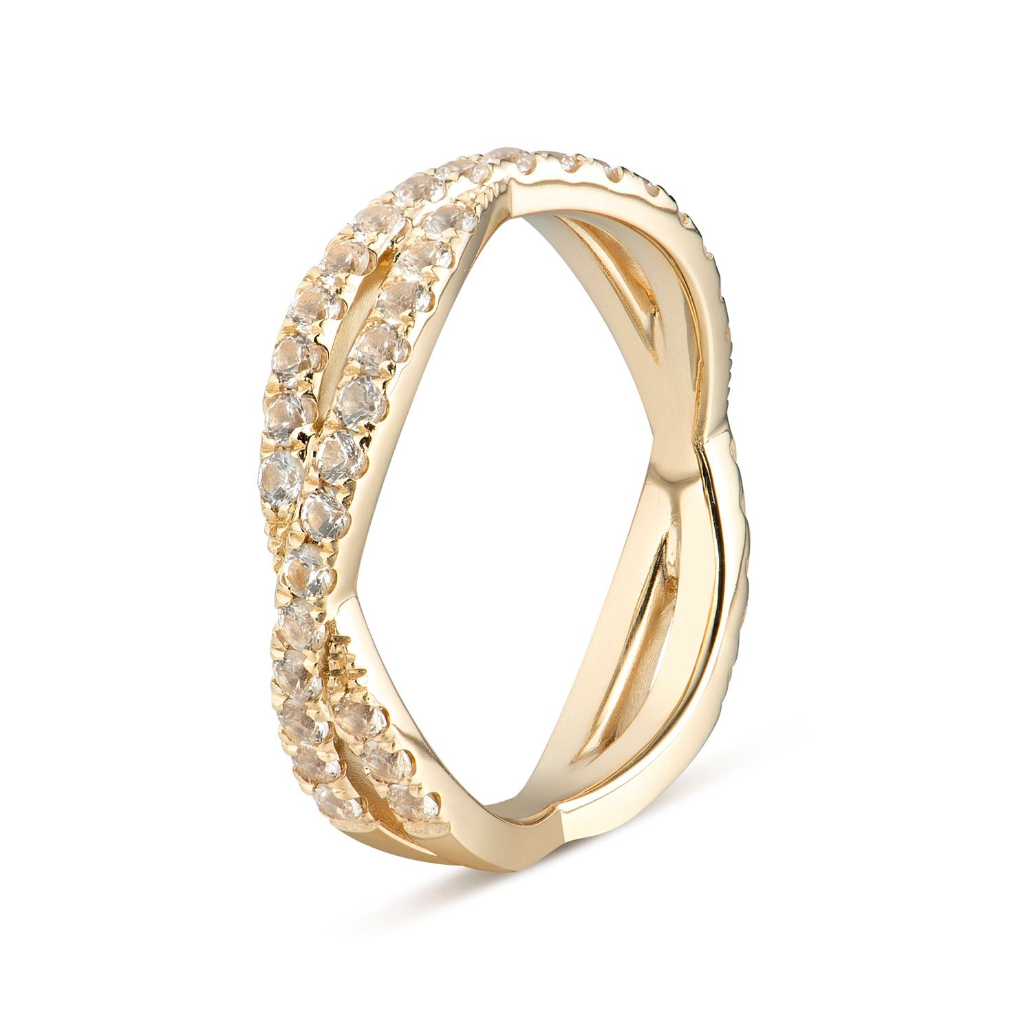 14K White/Yellow Gold Natural Diamond Wedding Band GP21-2