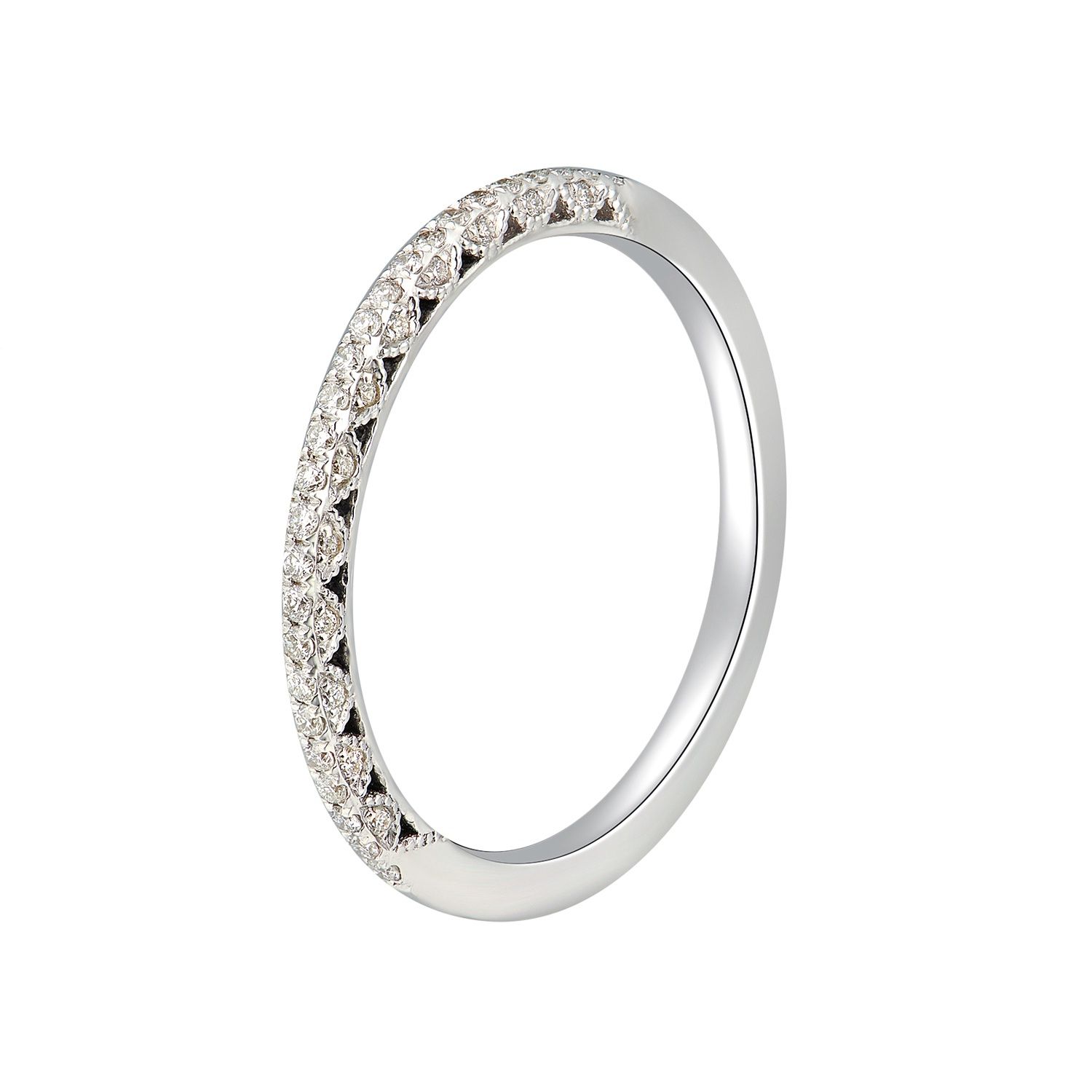 14K White/Yellow Gold Lab Grown Diamond Wedding Band MZ5086
