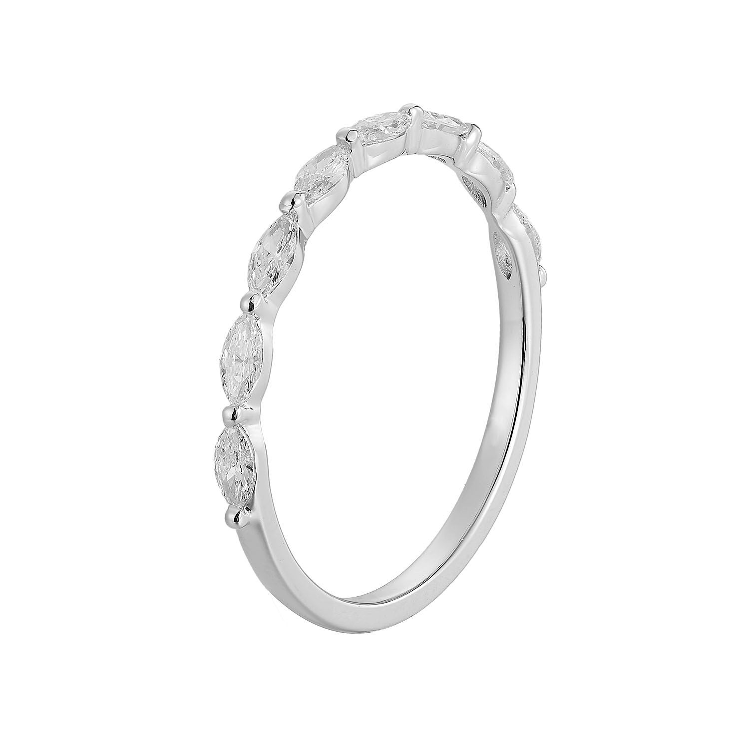 Wrong Image--14K White Gold Lab Grown Diamond Wedding Band GP94