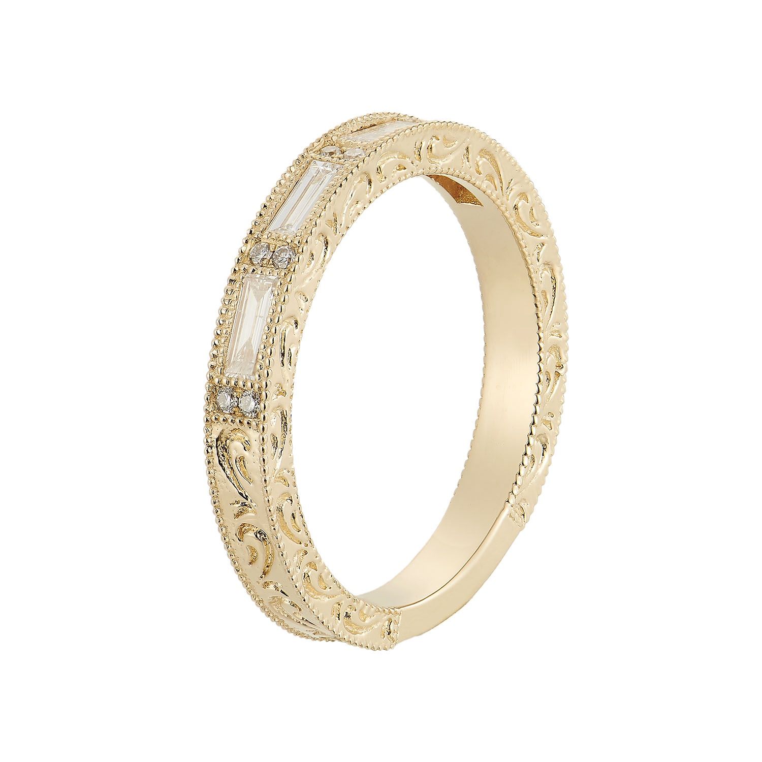 14K White/Yellow Gold Natural Diamond Wedding Band MZ5093-1, Colour: 14KY-4.2g-0.545ct-ND