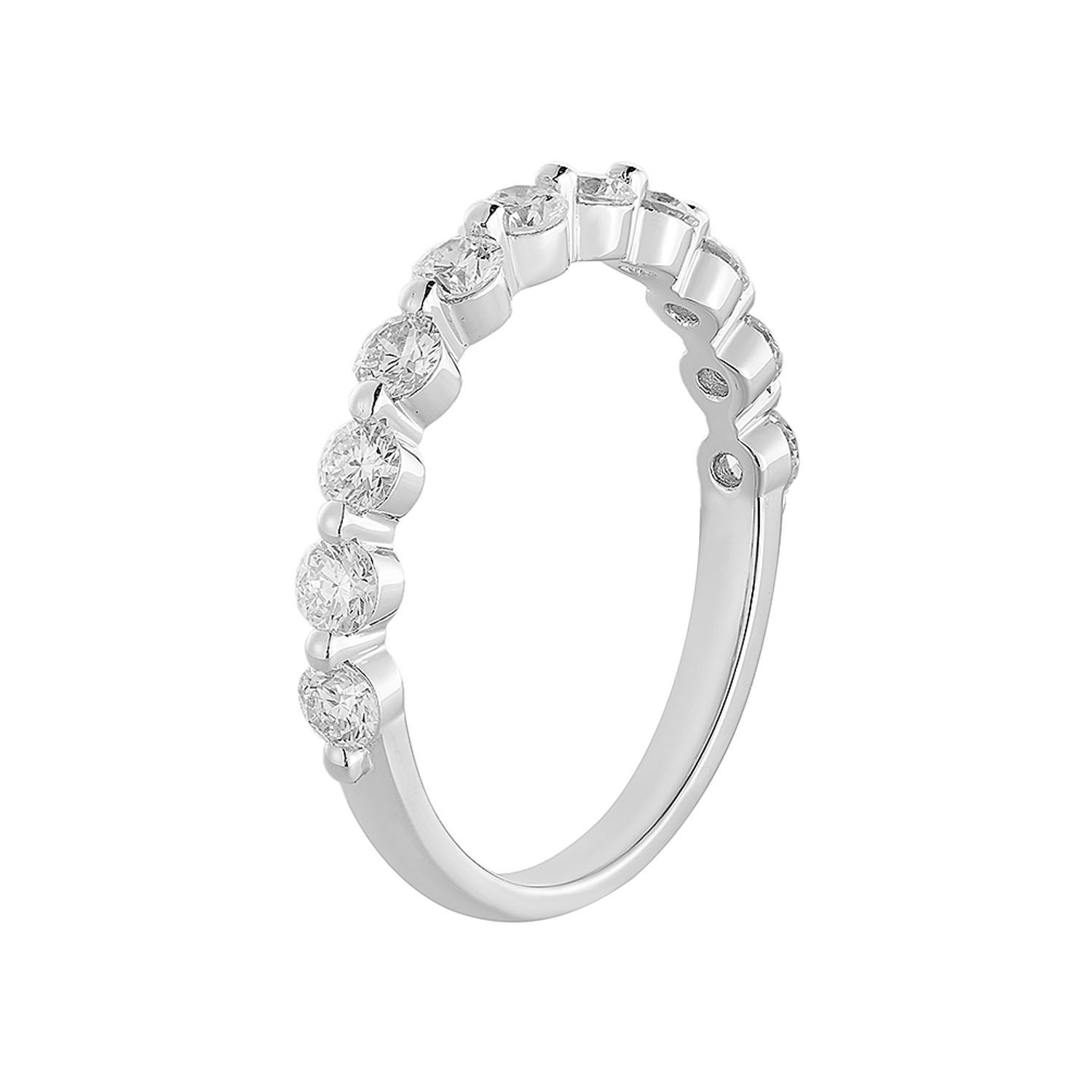 14K White Gold Lab Grown Diamond Wedding Band MZ052-7