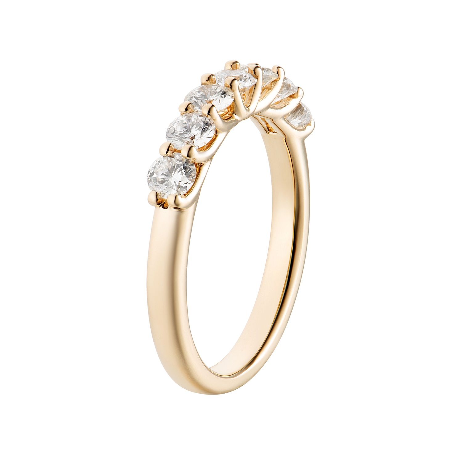14K White/Yellow Gold Natural Diamond Wedding Band MZ5758, Colour: 14KY-3.12g-0.999ct-ND