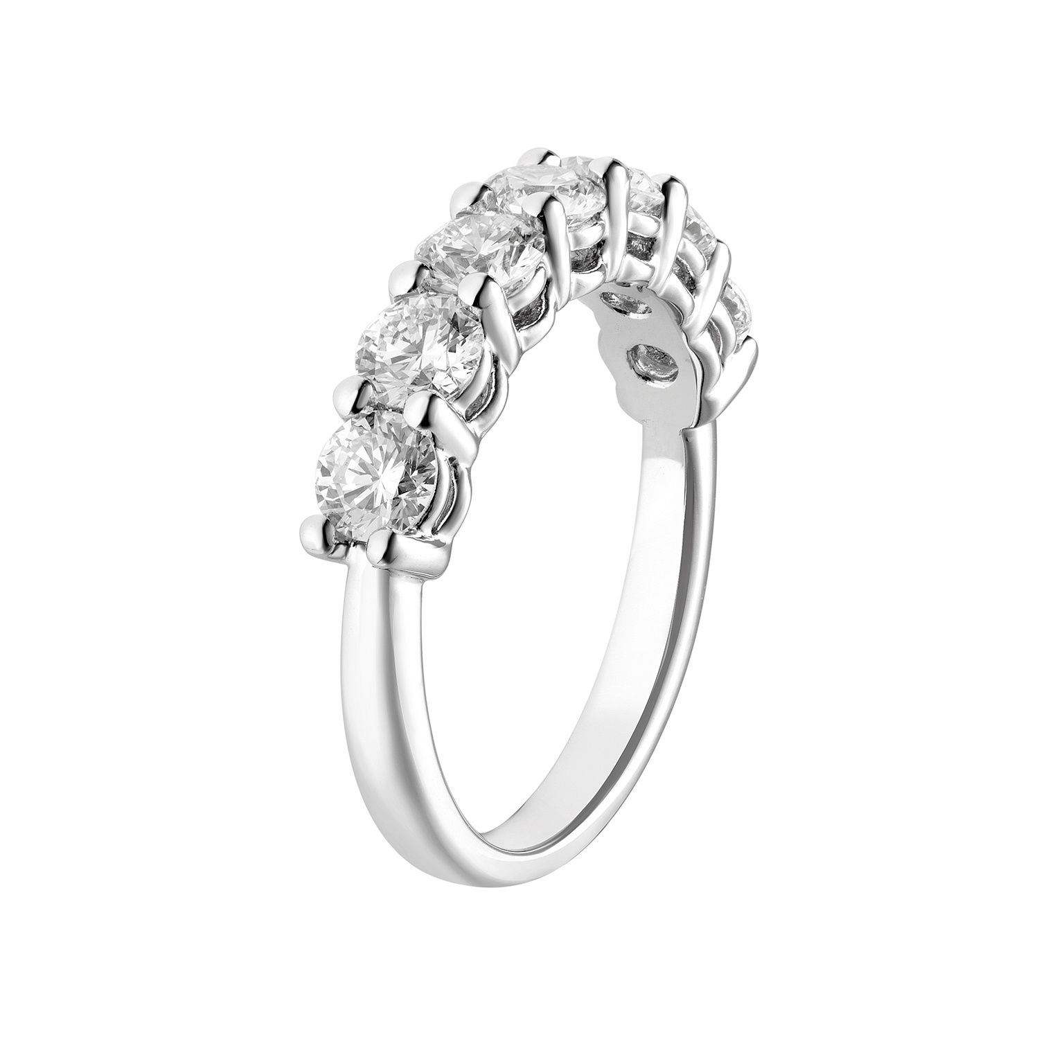 14K White Gold Lab Grown Diamond Wedding Band MZ5779