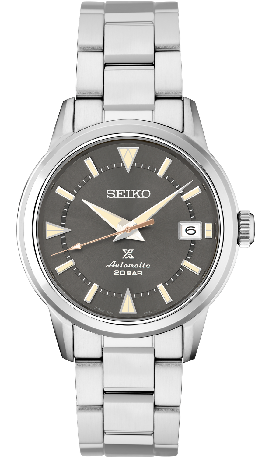 SEIKO Prospex Luxe Alpinist SS Automatic Charcoal Dial Watch SPB243