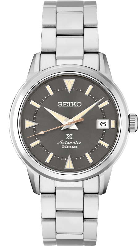 SEIKO Prospex Luxe Alpinist SS Automatic Charcoal Dial Watch SPB243