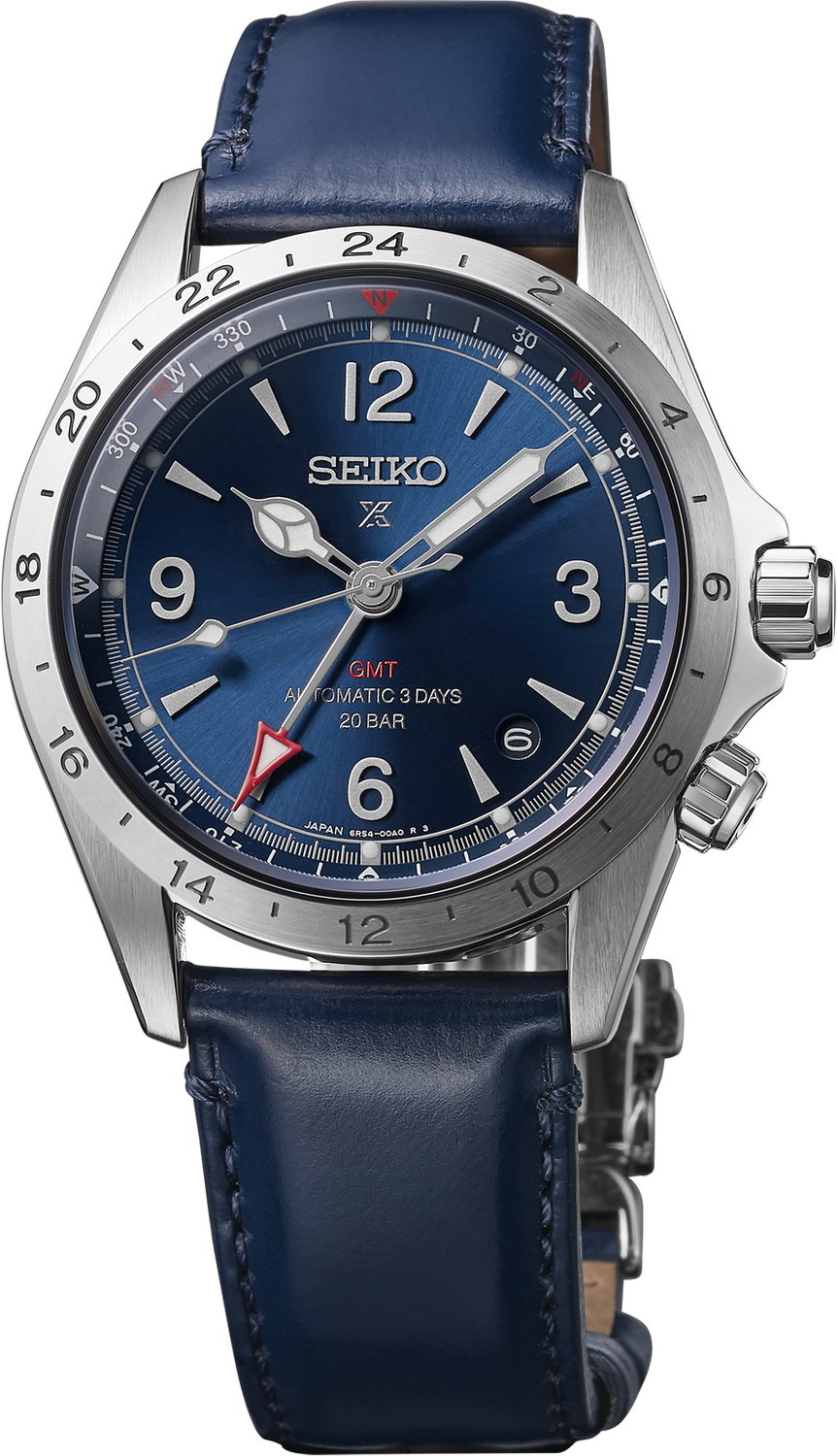 SEIKO Prospex Luxe Alpinist SS Automatic GMT Blue Dial Watch  SPB377