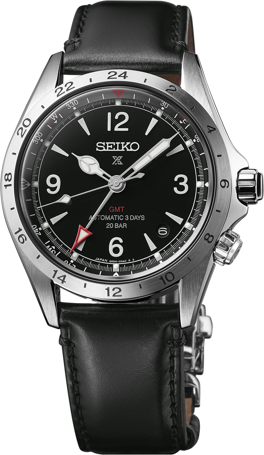 SEIKO Prospex Luxe Alpinist SS Automatic GMT Black Dial Watch SPB379