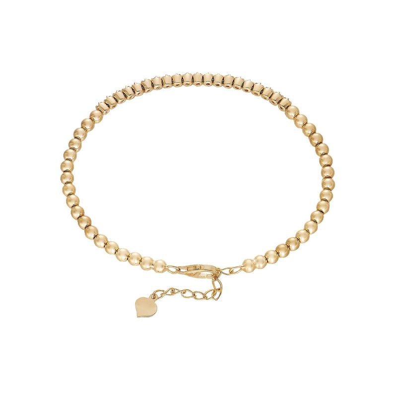 14K White/Yellow Gold Natural Diamond  Bracelet MZ2380