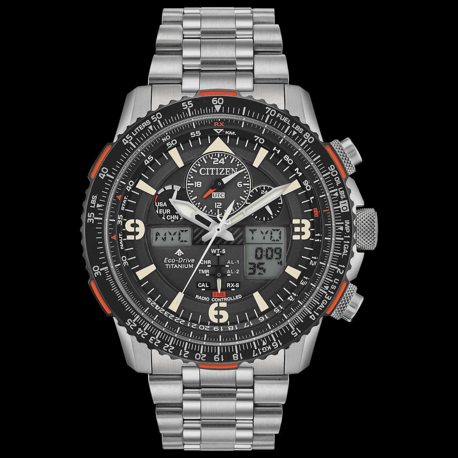 Citizen Promaster Eco-Drive Gents Watch Black Dial Watch JY8109-85E