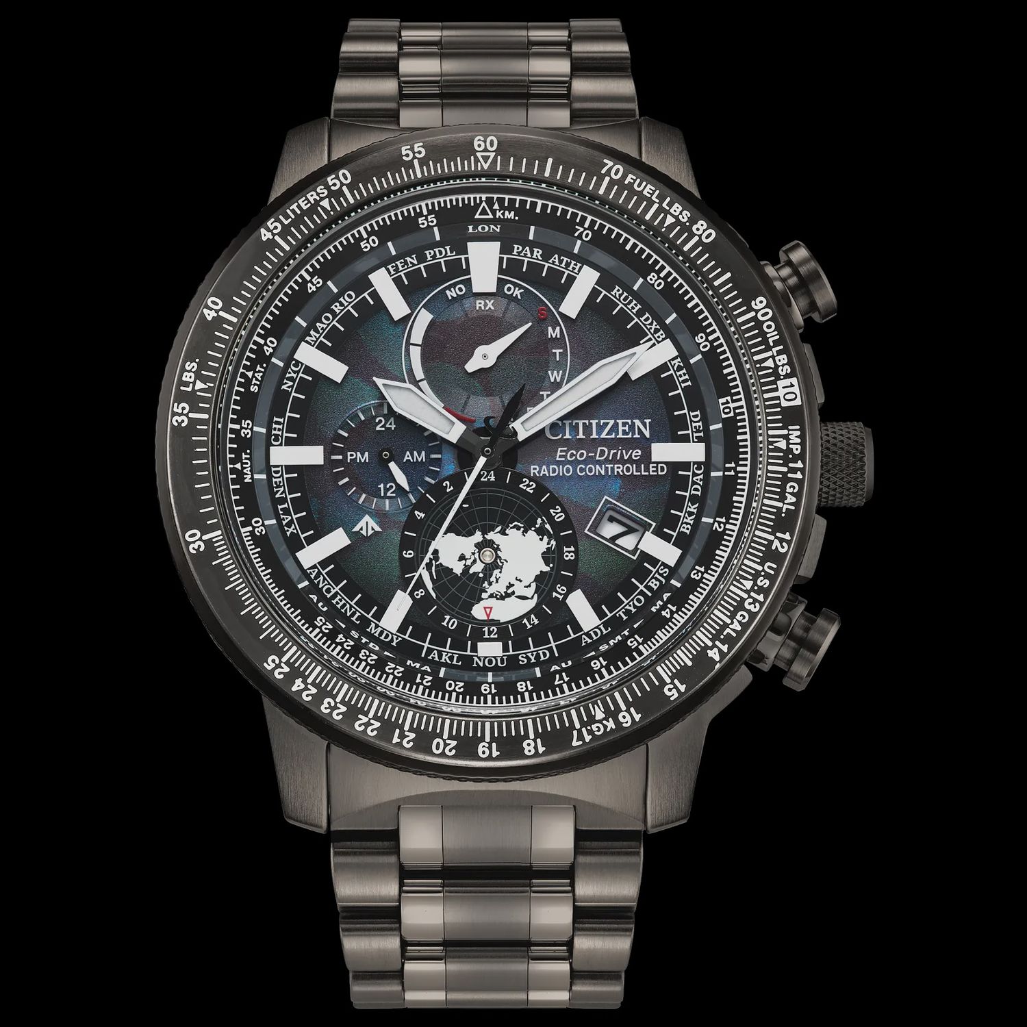 Citizen Promaster Global Geo Trekker Radio-Controlled Blue Dial Watch BY3005-56E