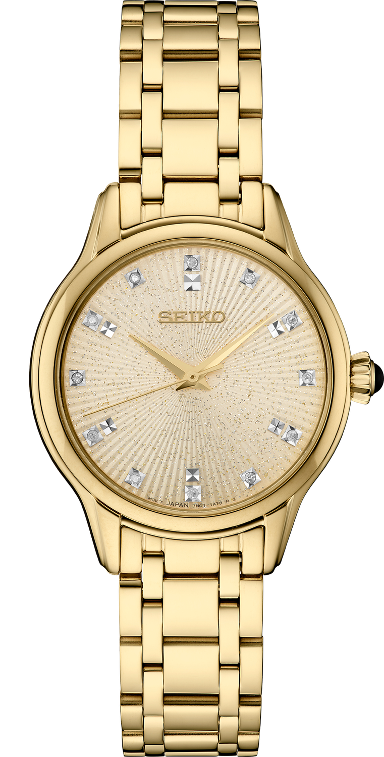 Seiko s SS GP Quartz Champagne Dial Watch SRZ552