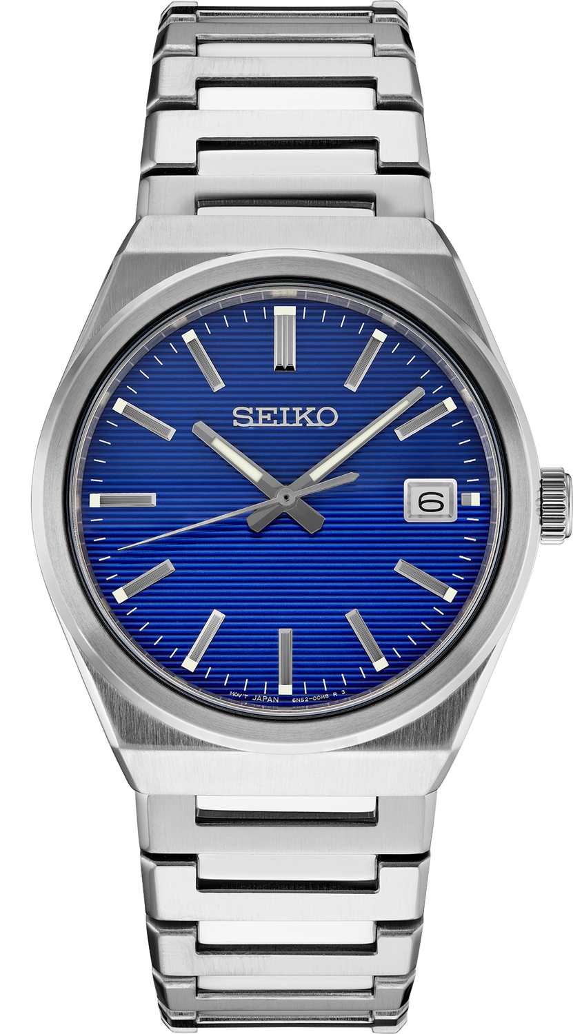 Seiko Men&#39;s Essentials Quartz Blue Dial Watch SUR555