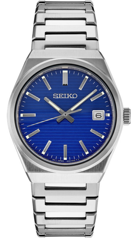 Seiko Men&#39;s Essentials Quartz Blue Dial Watch SUR555