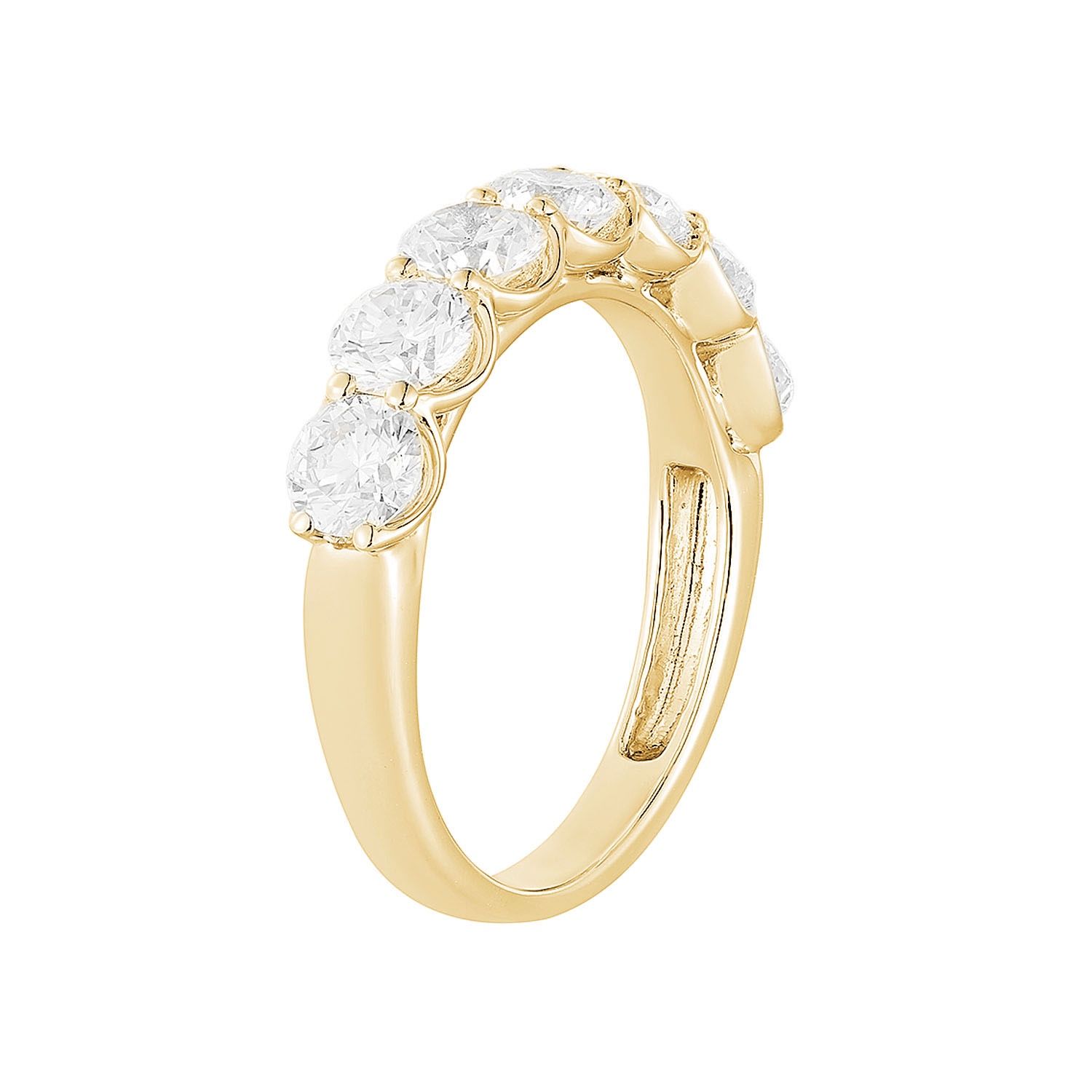 14K White Gold Lab Grown Diamond Wedding Band  MG-22, Colour: 14KYellow-3.60g-1.973ct-LG