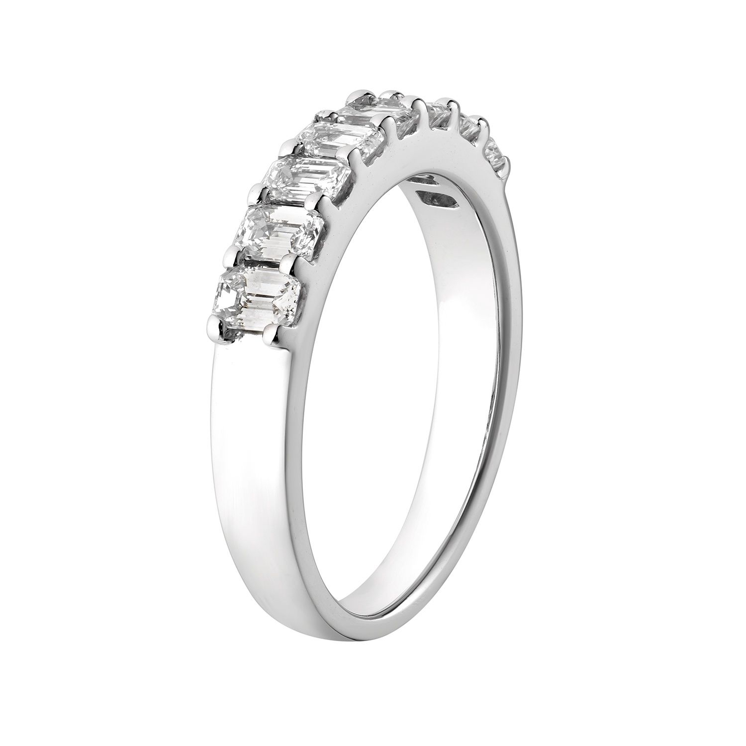 14K White/Yellow Gold Lab Grown Diamond Wedding Band MZ7323