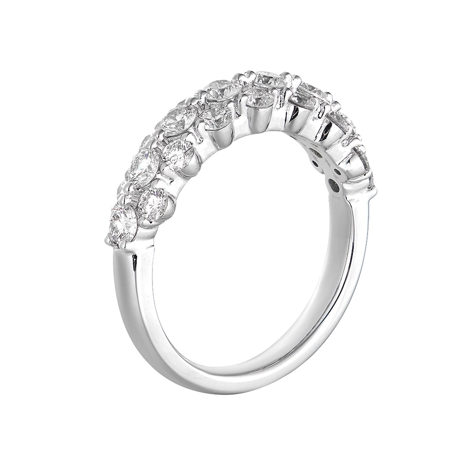 14K White Gold Lab Grown Diamond Wedding Band MZ72976