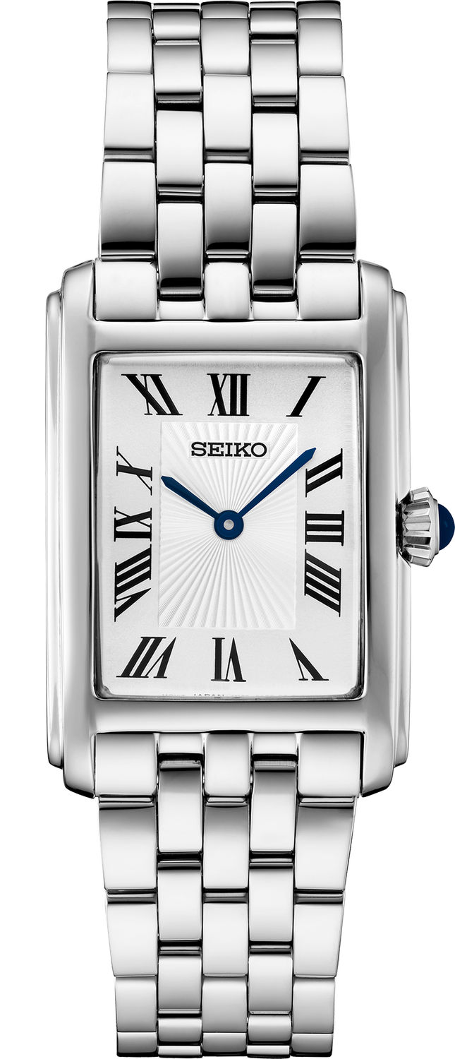 Seiko Essentials SS Quartz White Dial Women&#39;s Watch SWR083