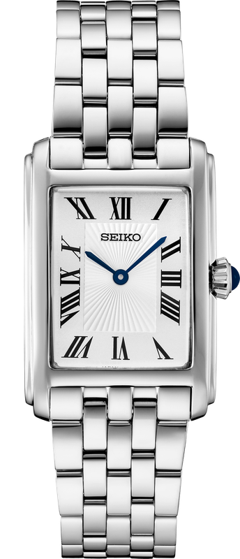 Seiko Essentials SS Quartz White Dial Women&#39;s Watch SWR083