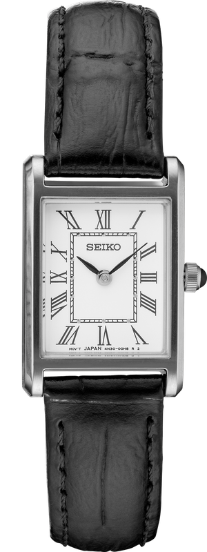 Seiko Essentials Quartz White Dial Stainless Steel Women&#39;s Watch SWR053