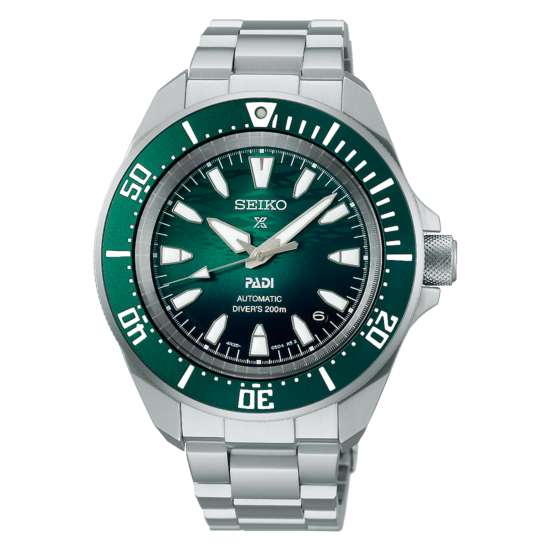 Seiko Prospex Diver SS Automatic Green Dial PADI SE Men&#39;s Watch SRPL53