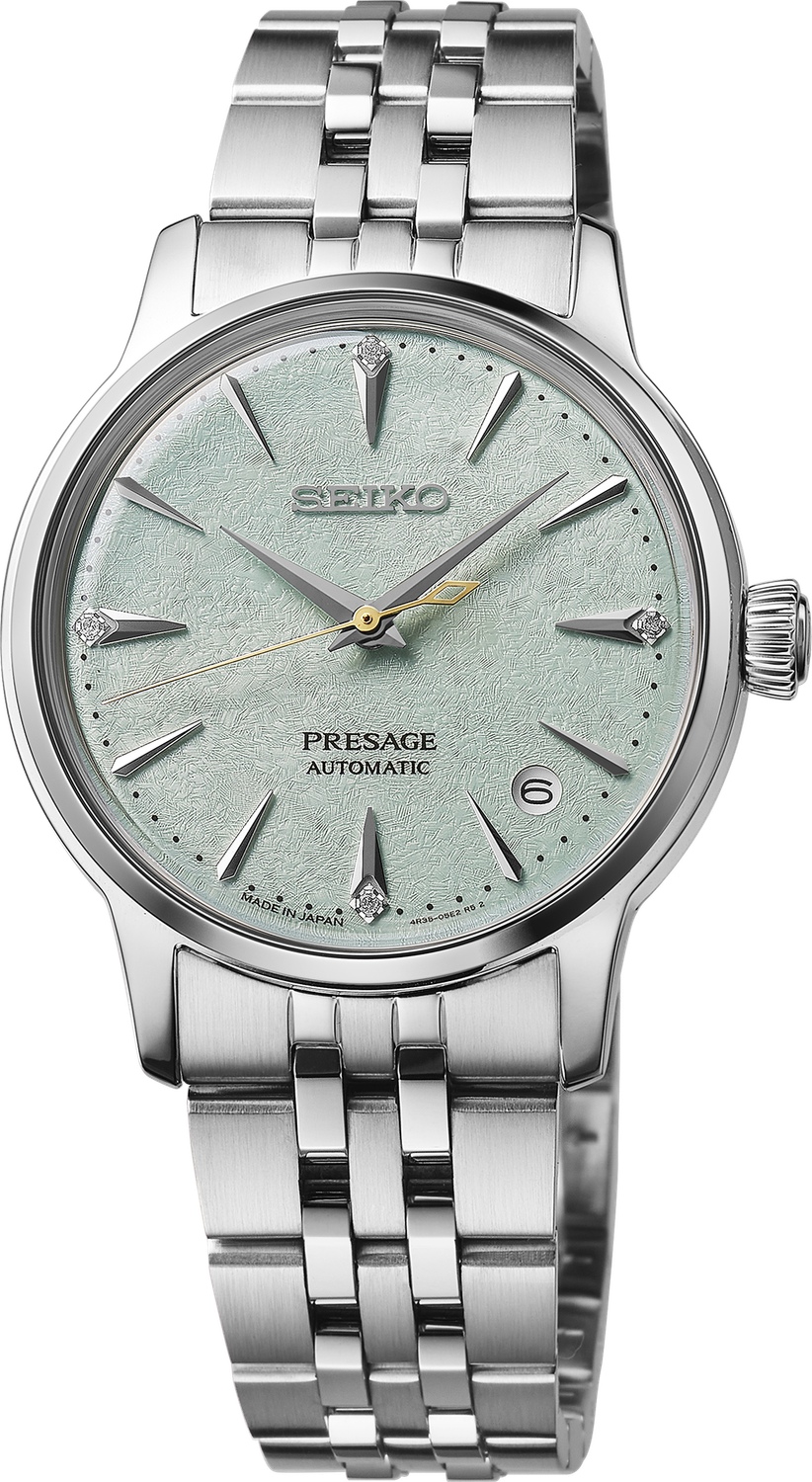 Seiko Presage Cocktail Time Mid-Size SS Automatic Green Dial Watch SRPL63