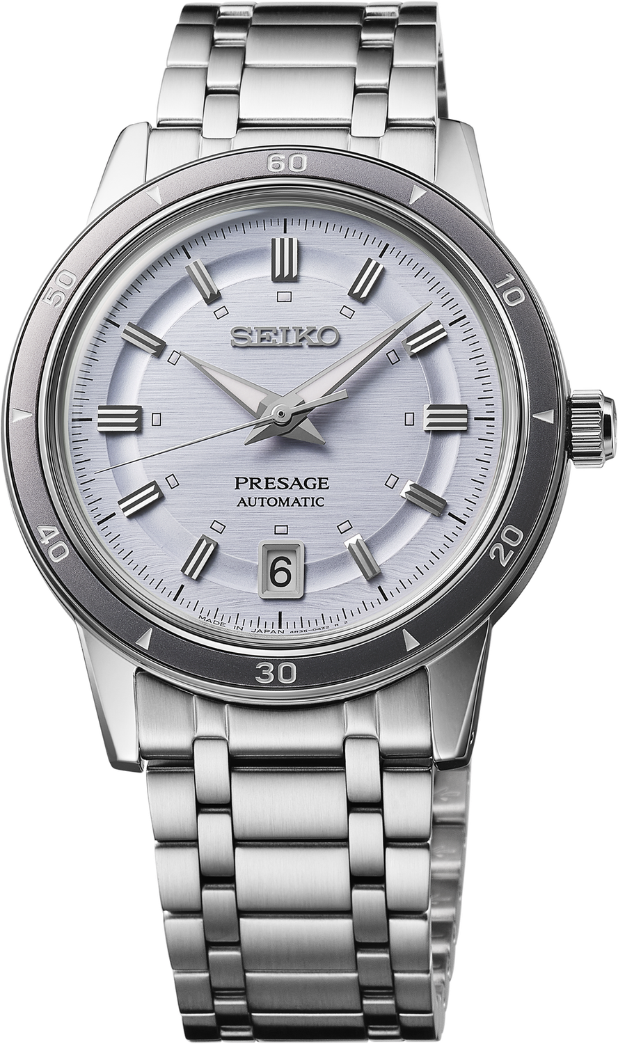 Seiko Presage Style 60s Automatic Silver Dial Stainless Steel Watch SRPL73