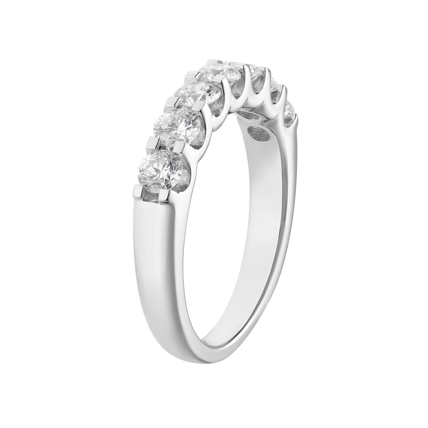 14K White Gold Lab Grown Diamond Wedding Band MZ7292