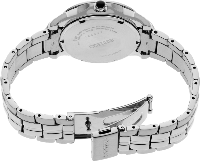 Seiko Coutura Diamonds Quartz Pink MOP Dial Stainless Steel Women's Watch SUR589