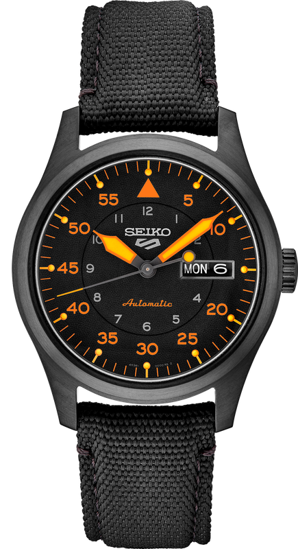 Seiko 5 Sports Automatic Black Dial Stainless Steel Men&#39;s Watch SRPH33