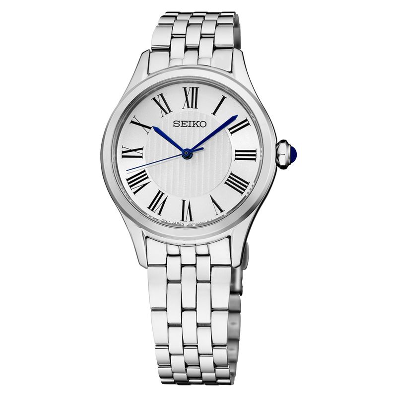 Seiko Essentials Quartz Silver Dial Stainless Steel Women's Watch SUR609