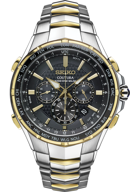 SEIKO COUTURA Solar Sync Gray Dial Stainless Steel Men's Watch SSG010