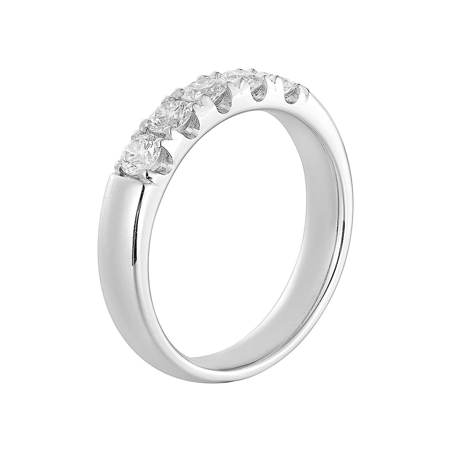 14K White Gold Natural Diamond  Wedding Band MZ72964