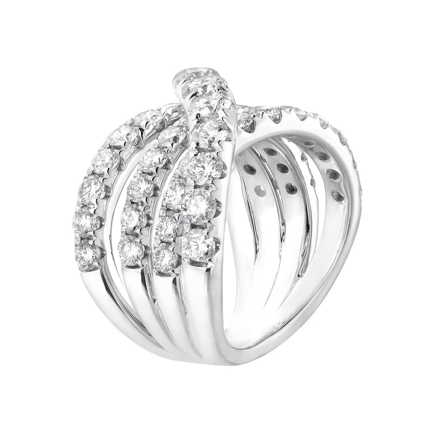 14K White Gold Lab Grown Diamond Band MZ12156, Colour: White