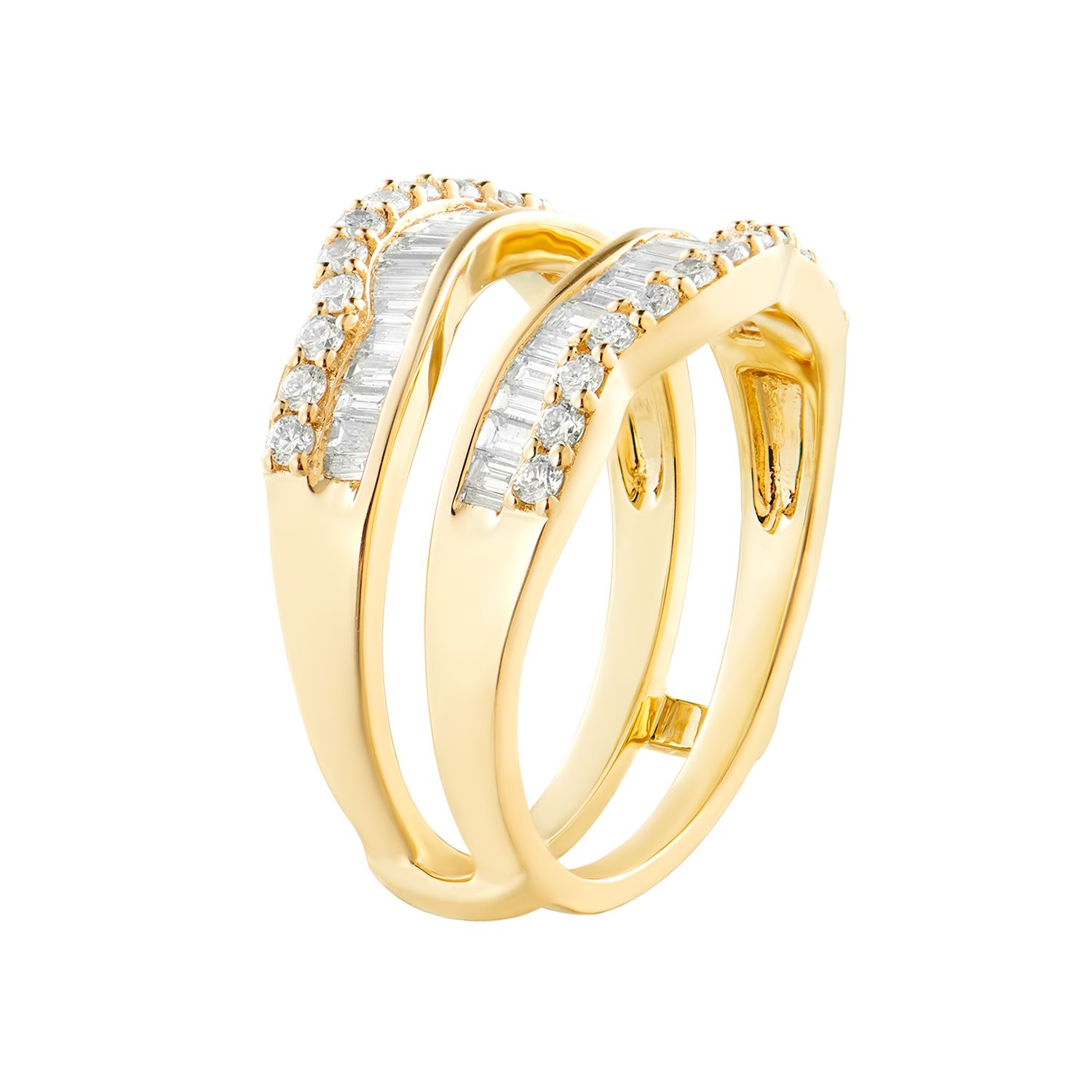 14K Yellow Gold Natural Diamond Enhancer Ring MZ8090