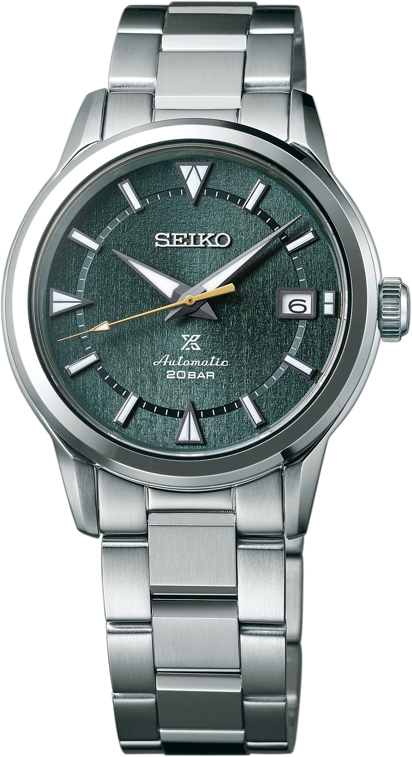 Seiko Prospex Alpinist Mystic Forest Dial Men&#39;s Steel Bracelet Watch SPB289