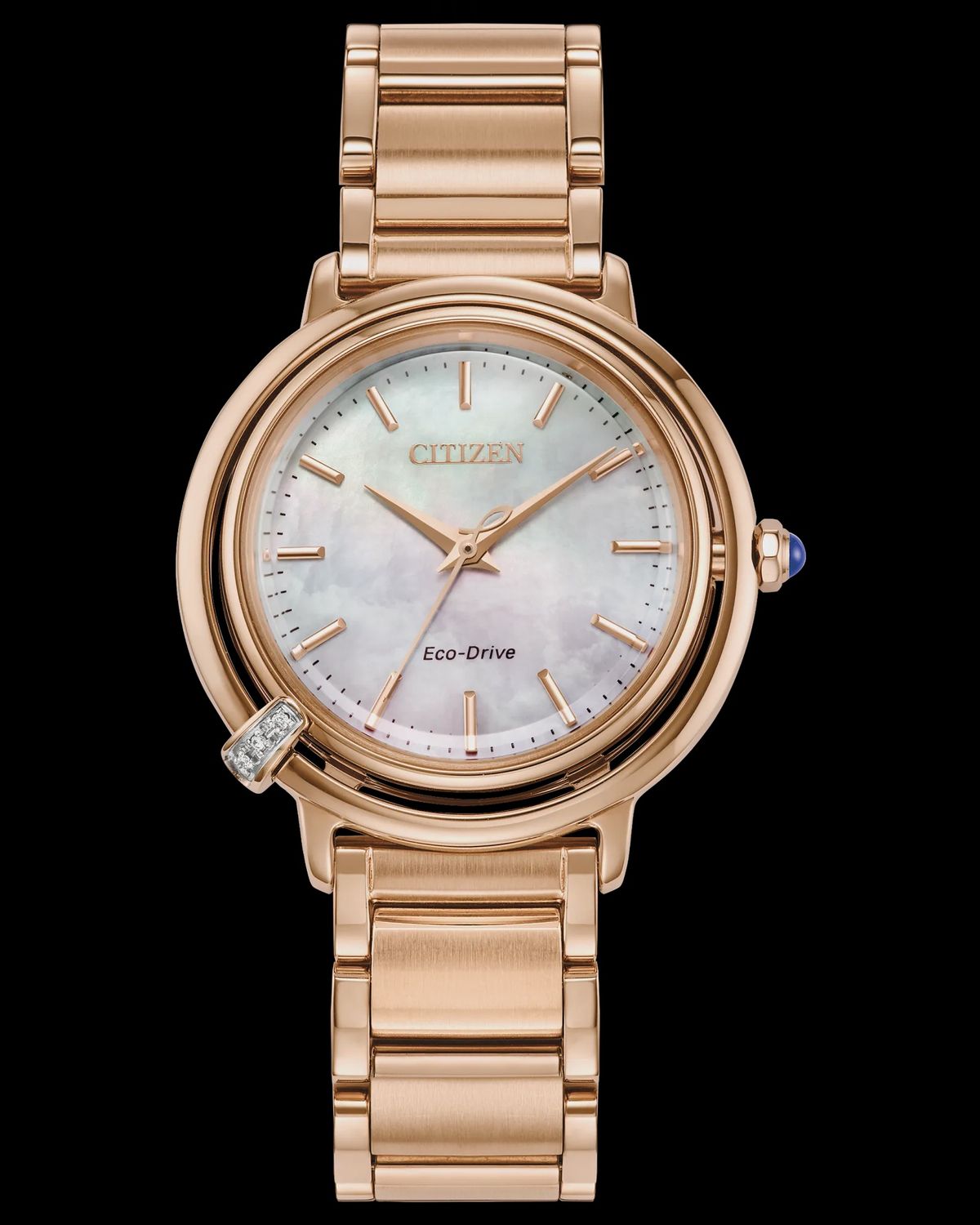 CITIZEN L Arcly White Dial Stainless Steel Women&#39;s Bracelet EM1098-68D