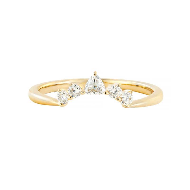 14K Yellow Lab Grown Diamond Wedding Band MZ2530