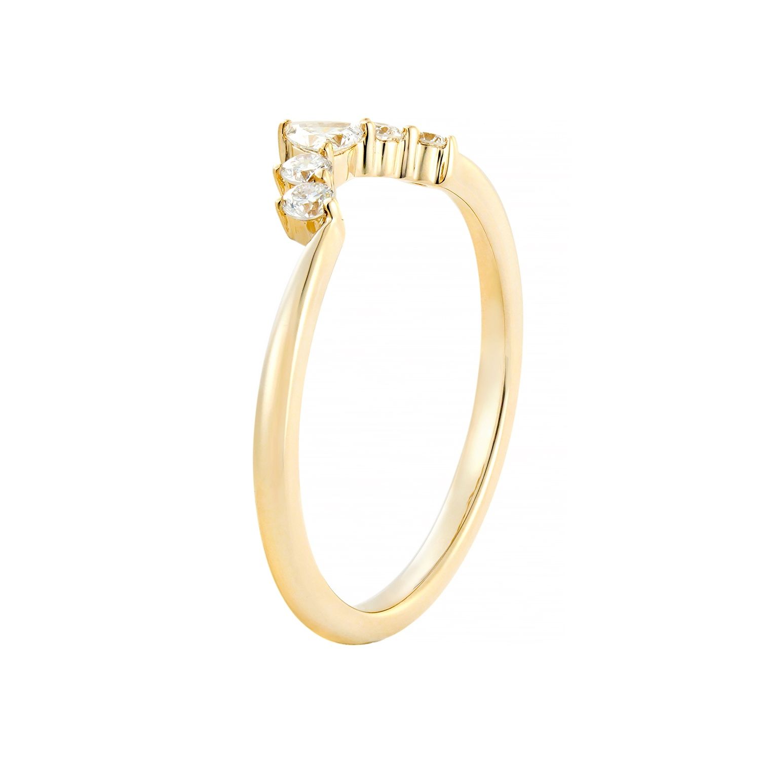 14K Yellow Lab Grown Diamond Wedding Band MZ2530