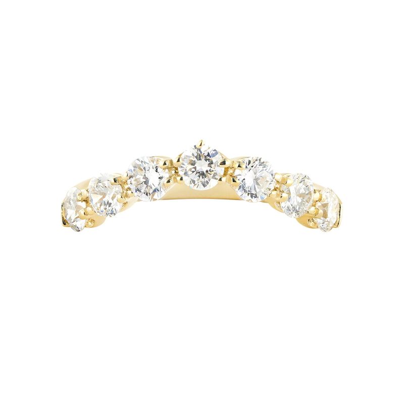 14K Yellow/White Gold Lab Grown Diamond Wedding Band MZ2537